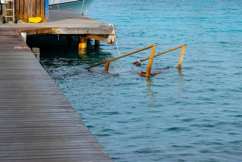 damaged dock